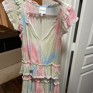 Rainbow Tie-dye Dress